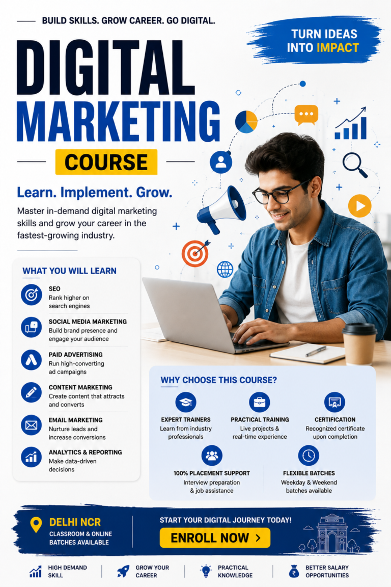 Digital Marketing Course in Delhi For Career Transition